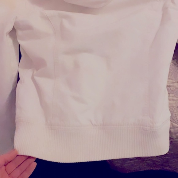 WHITE TNA Hooded Canvas Jacket - Picture 5 of 5